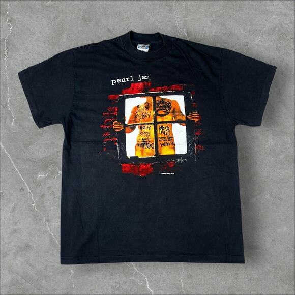 Vintage Pearl Jam Window Pain 1993 Tour Size XL Single Stitch Reprint T-Shirt - Picture 1 of 8